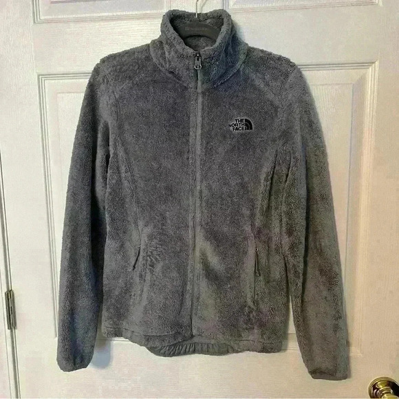 The North Face Gray Full Zip Up Fleece Jacket XS - Picture 1 of 9